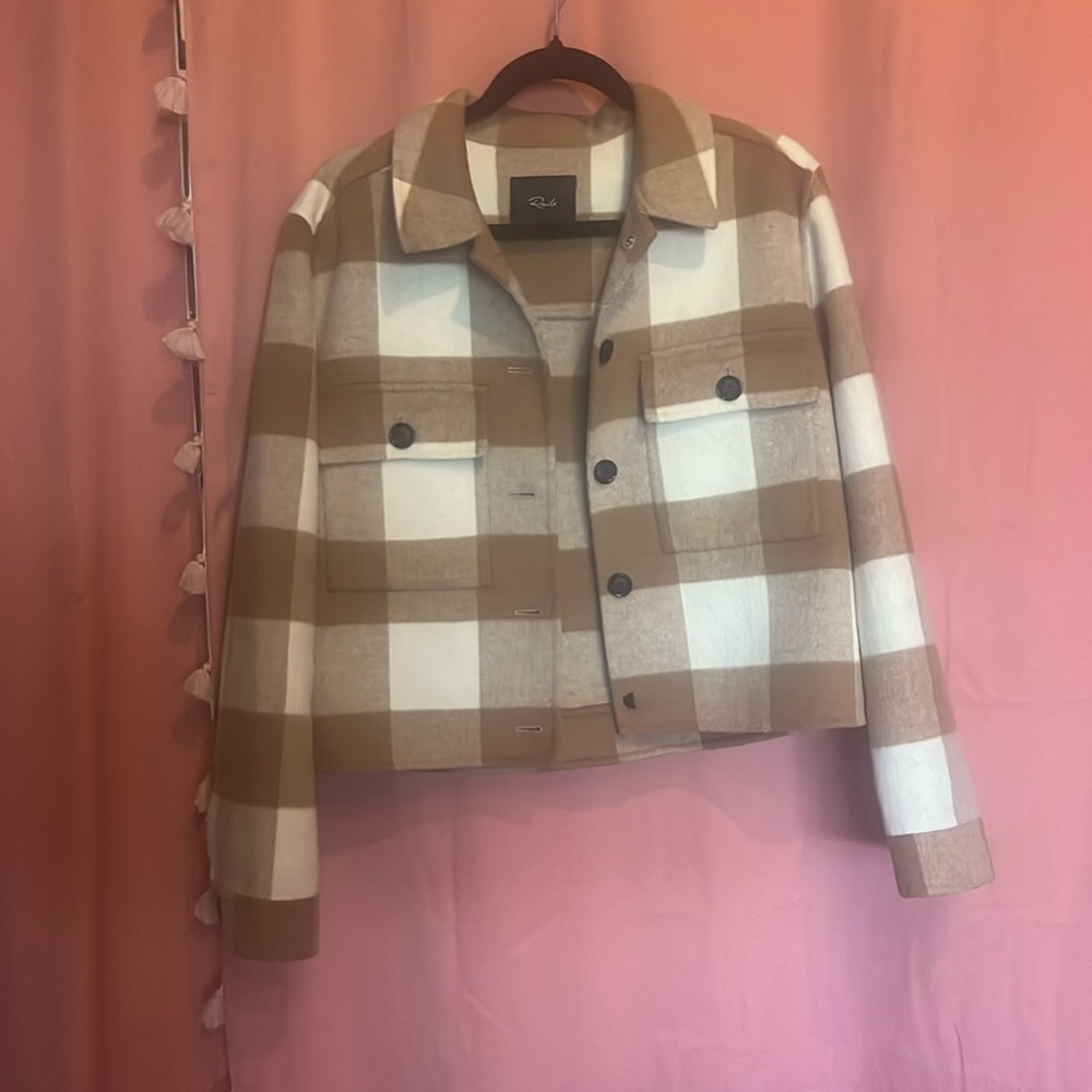 Rails Steffi wool plaid coat jacket size M NEW